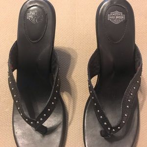 Harley-Davidson Wedge Sandals 8.5